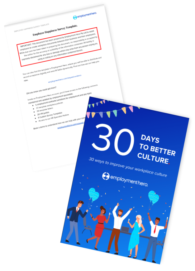 '30 Days to Better Culture' by Employment Hero