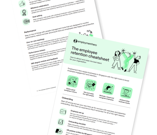 Employee retention cheatsheet SG pages 1 and 2