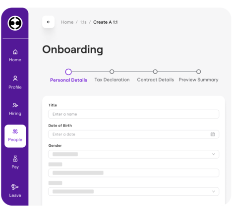 HR software employee onboarding feature