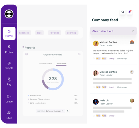 HR software employee recognition feature