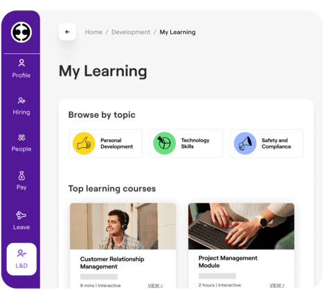 Employment Hero's Learning Management System