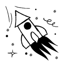 A rocketship