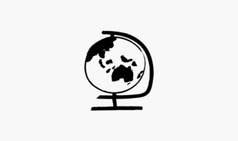 An illustration of a globe